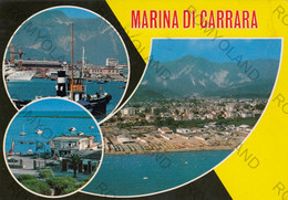 CARTOLINA  MARINA DI CARRARA.MASSA,TOSCANA,LUNGOMARE,SOLE,MARE,BARCHE,VACANZA,BELLA ITALIA,VIAGGIATA 1977 - Massa