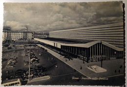 Roma - Piazzale Della Stazione Termini - Viaggiata 1957 - Bus, Car, Auto, Voiture, Tram, Botticelle - Stazione Termini