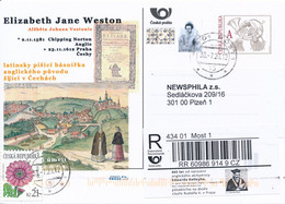 Czech Rep. / Comm. R-label (2020/23) Most 1: Sir Edward Kelley (1555-1597) English Renaissance Occultist (X0532) - Lettres & Documents