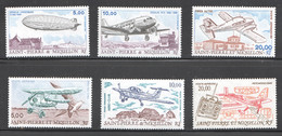 SPM  1988-1993  Zeppelin Et Divers Avions PA 66- 71 Tous ** - Nuevos