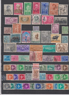 64 TIMBRES INDE OBLITERES DE 1949 à 1965     Cote : 21,45 € - Usados