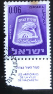 Israel - T1/4 - (°)used - 1966 - Michel 324 - Stadswapen - Used Stamps (with Tabs)