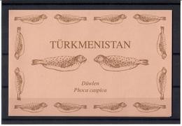 Turkmenistan .1993 WWF (Caspian Seals). Booklet Of 12  (2 Sets). Michel # 30-35 MH - Turkménistan