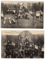 1924 VERPILLIERES - 2 Cartes Sur INAUGURATION MONUMENT Aux MORTS - Autres Communes
