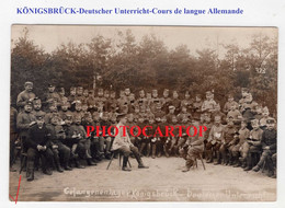 KÖNIGSBRÜCK-Gefangenenlager-Prisonniers-Deutscher Unterricht-Cours D'Allemand-CARTE PHOTO Allemande-Guerre 14-18-1 WK-Mi - Königsbrück