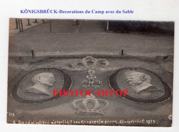 KÖNIGSBRÜCK-Gefangenenlager-Sandplastiken-Prisonniers-Decoration-CARTE PHOTO Allemande-Guerre 14-18-1 WK-Militaria- - Königsbrück