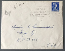 France N°1011B Sur Enveloppe, Flamme Propagande (guerre D'Algérie), Destinée Au F.F.A. 1958 - (B3852) - 1921-1960: Période Moderne