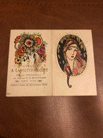 Carte Parfumée Ancienne Calendrier 1924 * Nouveautés A LA MOTTE PICQUET Paris XVème * Parfum Calendar Illustrateur - Fashion