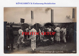 KÖNIGSBRÜCK-Gefangenenlager-Entlausung-Prisonniers-Desinfection-Depouilleuse-CARTE PHOTO Allemande-Guerre 14-18-1 WK-Mi - Koenigsbrueck
