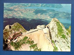 SUISSE . SCHWEIZ . KRIENS . PILATUS KULM . HOTELS KULM UND BELLEVUE, BLICK AUF LUZERN - Ref. N°28882 - - Kriens