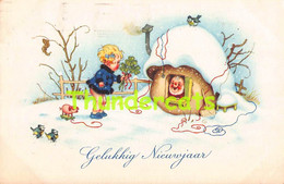 CPA ILLUSTRATEUR ENFANT FILLE  NAIN LUTIN  ARTIST SIGNED CHILD GNOME DWARF FRITZ BAUMGARTEN - Baumgarten, F.