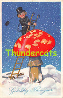 CPA ILLUSTRATEUR ENFANT RAMONEUR  ARTIST SIGNED CHILD  CHIMNEY SWEEPER MUSHROOM CHAMPIGNON - Baumgarten, F.