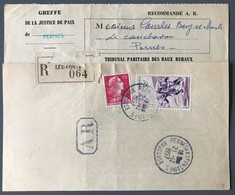 France, Divers Sur Document De Greffe, TAD PERNES LES FONTAINES, Vaucluse 21.12.1957 - (B3858) - 1921-1960: Période Moderne