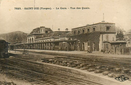 St Dié * La Gare * Vue Des Quais * Ligne Chemin De Fer Des Vosges - Saint Die