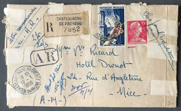 France N°973 Et 1011 Sur Enveloppe Recommandée 19.3.1956, TAD CHATEAURENARD PROVENCE, B. Du RHONE - (B3861) - 1921-1960: Période Moderne