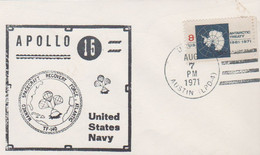 N°1314 N -lettre (cover) -Apollo 15- United States Navy- - Stati Uniti