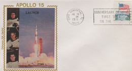 N°1313 N -lettre (cover) -Apollo 15- - Stati Uniti