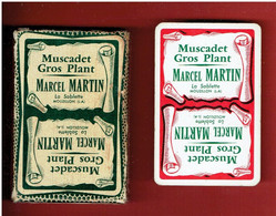 JEU 32 CARTES A JOUER PUBLICITE MUSCADET GROS PLANT MARCEL MARTIN LA SABLETTE A MOUZILLON LOIRE ATLANTIQUE - 32 Carte