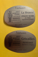 18414 - Pinot Noir & Fendant Pour Kreis Musiktag Flawil 1992 2 étiquettes - Muziek & Instrumenten