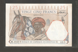 Afrique Occidentale Française, 25 Francs, 1941-1942 ND Issue - Sonstige – Afrika