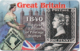 Great Britain 1840 : The First Edition Of Postage Stamps : Penny Black - Francobolli & Monete
