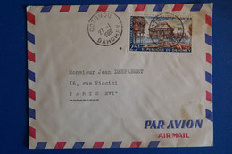 L15 DAHOMEY BELLE LETTRE 1961 PAR AVION COTONOU  POUR PARIS XVI + AFFRANCH. INTERESSANT - Covers & Documents