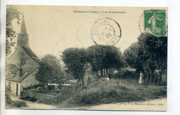 89 CERISIERS Villageois Et Dame Les Promenades Quartier Eglise écrite Du Bourg En 1923    /D13-2017 - Cerisiers