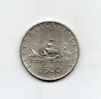 ITALIA - 1966 - 500 Lire "Caravelle" - Argento 835 - Peso 11 Grammi - (FDC28721) - 500 Lire