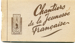 Carnet De Cartes Postales D'Epoque 2°GM Sur Les Chantiers De La Jeunesse Française - Guerre 1939-45