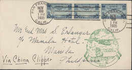 YT PA N°21 X3 Avion Aviatiation Trans-pacific Air Mail US Post 25c Ct First Flight San Francisco Manila F.A.M. Route 14 - Other & Unclassified