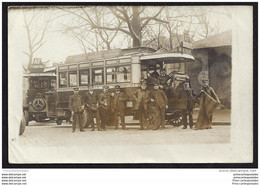 CPA 75 Carte Photo CGO Autobus Omnibus  Ligne AF Porte Champerret - Boulevard St Michel - Transport Urbain En Surface