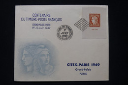 FRANCE - Enveloppe FDC En 1949 - Citex - L 90350 - ....-1949