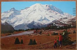 Rainer National Park Washington SUNRISE LODGE HOTEL INN USA UNITED STATES CARD POST ANSICHTSKARTE CARTOLINA POSTCARD - Spokane