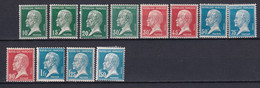 1923/26 - YVERT N° 170/181 * MLH - COTE = 95 EUR. - PASTEUR - Neufs