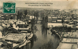 Montmorillon * Vue Panoramique Sur Le Pont Neuf , Sous La Neige - Montmorillon