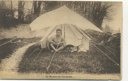 SPORT/ La Maison Du Canoëiste (BELLE CARTE, Jeune Homme En Marinière Devant Sa Tente) - Aviron