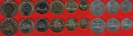 Lithuania Set Of 9 Coins: 1 Centas - 5 Litai 1991-2014 UNC - Lithuania