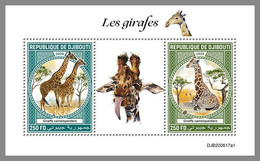 DJIBOUTI 2020 MNH Giraffes Giraffen Girafes S/S I - OFFICIAL ISSUE - DHQ2110 - Giraffes