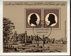 DDR Block 066 Von Goethe Used Gestempelt TS - 1981-1990