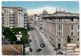 CAGLIARI - VIA SONNINO - 1958 - TRAM - Cagliari