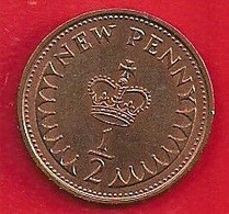 GRANDE-BRETAGNE 1/2 PENNY - 1971 - 1/2 Penny & 1/2 New Penny