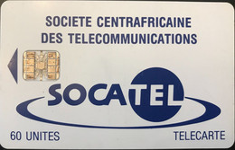 REPUBLIQUE CENTRAFRICAINE  -  Phonecard  -  SOCATEL -  60 Unités (bleue) - República Centroafricana