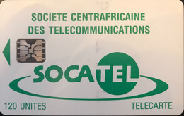 REPUBLIQUE CENTRAFRICAINE  -  Phonecard  -  SOCATEL -  120 Unités (verte) - SC 5 An - Centraal-Afrikaanse Republiek