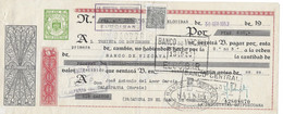 1952 CALASPARRA MURCIA ESPAGNE - JOSE ANTONIO DEL AMOR GARCIA - CHEQUES BILLET - Chèques & Chèques De Voyage