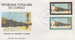 Enveloppe  FDC  1er  Jour   CONGO    Mausolée  Du   Président   N' GOUABI    1983 - FDC