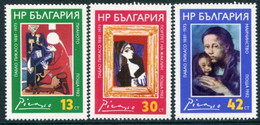 BULGARIA 1982 Picasso Centenary  MNH / **.  Michel 3134-36 - Neufs