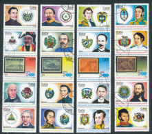 1988 Cuba, Y&T 2879/2898 Oblitérés, Personnages Historiques Latinoaméricains - Autres & Non Classés