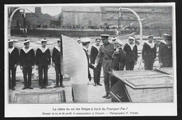 1926  --  CHARCOT LE POURQUOI PAS ? VISITE DU ROI DES BELGES A BORD . 3U972 - Non Classés