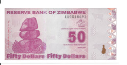 ZIMBABWE 50 DOLLARS 2009 AUNC P 96 - Zimbabwe