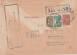 URSS  1935 LETTRE RECOMMANDEE DE MOSCOU AVEC CACHET ARRIVEE BRAUNSCHWEIG - Brieven En Documenten